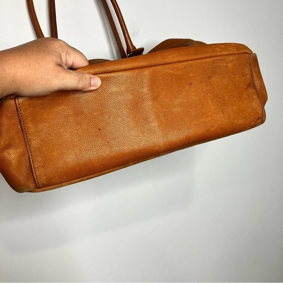 Mark & Graham honey leather bag large shoulder bag - Picture 4 of 16